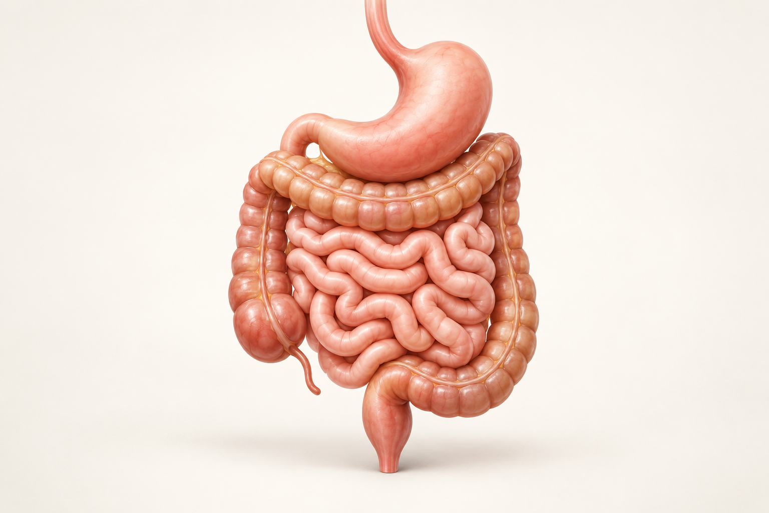 Ilustração dos órgãos do aparelho digestivo