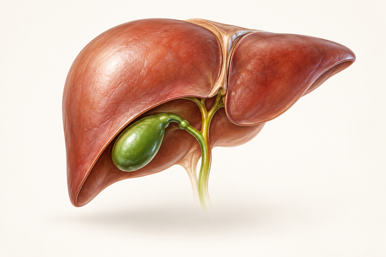 Ilustração da vesícula biliar